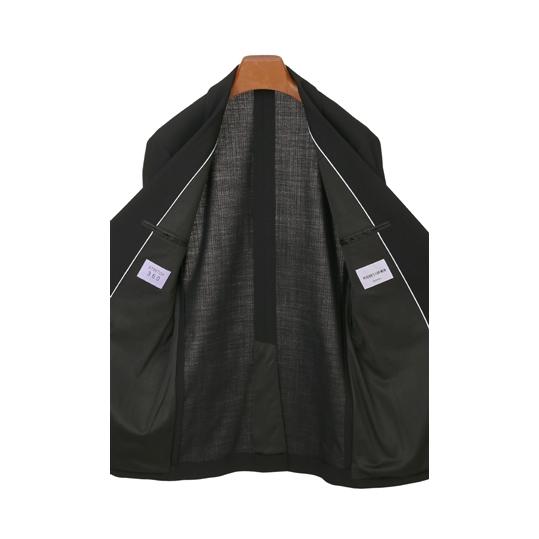 AOYAMA 【洋服の青山】盛夏用 ブラック系 スタイリッシュスーツ【超