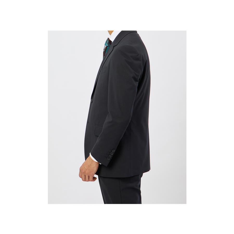 【洋服の青山】盛夏 ネイビー系 スタイリッシュスーツ【＃すごスーツ】【清涼】【Plastics Smart】 【ジャケット】 2ボタン 背裏無し センターベントの画像