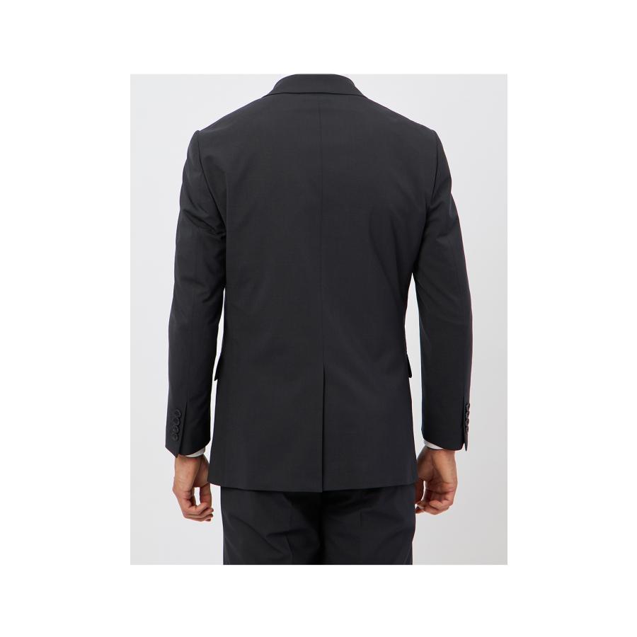 【洋服の青山】盛夏 ネイビー系 スタイリッシュスーツ【＃すごスーツ】【清涼】【Plastics Smart】 【ジャケット】 2ボタン 背裏無し センターベントの画像