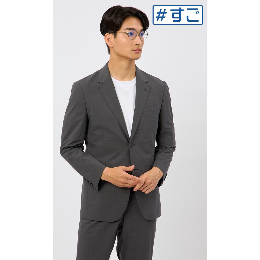 Theory グレー カジュアルジャケット 2ボタン AOYAMA 【洋服の青山】スーツ メンズ 盛夏 夏 グレー 灰色 無地 2