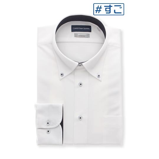 AOYAMA 【洋服の青山】ボタンダウン スタンダードワイシャツ メンズ