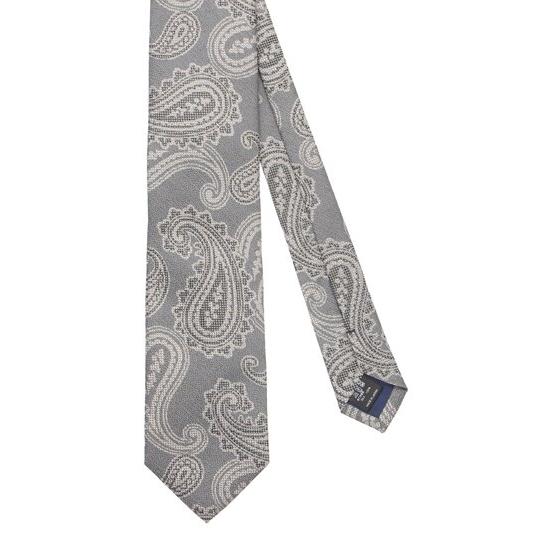 AOYAMA 【洋服の青山】メンズ ネクタイ グレー系 プレミアムレギュラー