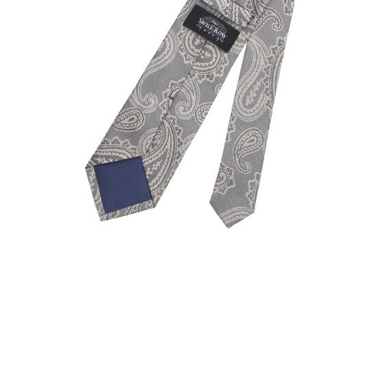 AOYAMA 【洋服の青山】メンズ ネクタイ グレー系 プレミアムレギュラー