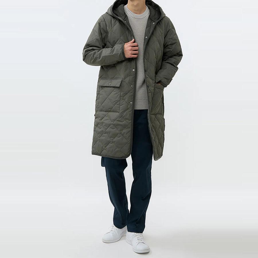 AOYAMA 【洋服の青山】ダウンコート メンズ 秋冬用 グレー ロング丈