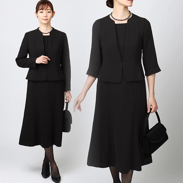 AOYAMA 【洋服の青山】喪服 礼服 2点 セット ワンピース ノー AOYAMA 【洋服の青山】喪服 礼服 2点 セット ワンピース ノー