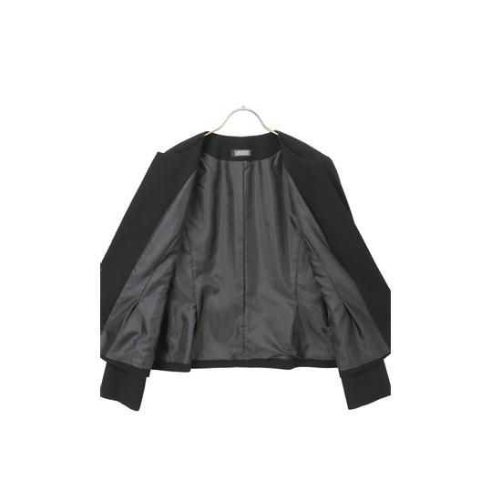 【洋服の青山】大きいサイズ フォーマル ワンピース ジャケット 2点セット レディース オールシーズン アンサンブル ノーカラー 7分袖 総裏 洗えるの画像