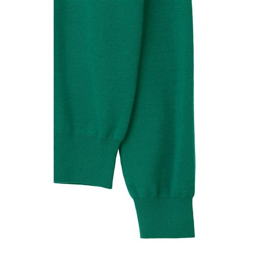 AOYAMA 【洋服の青山】秋冬用 グリーン系 クルーネックセーター