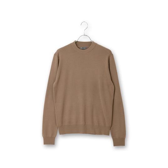 AOYAMA 【洋服の青山】メンズ 秋冬用 ベージュ系 クルーネックセーター