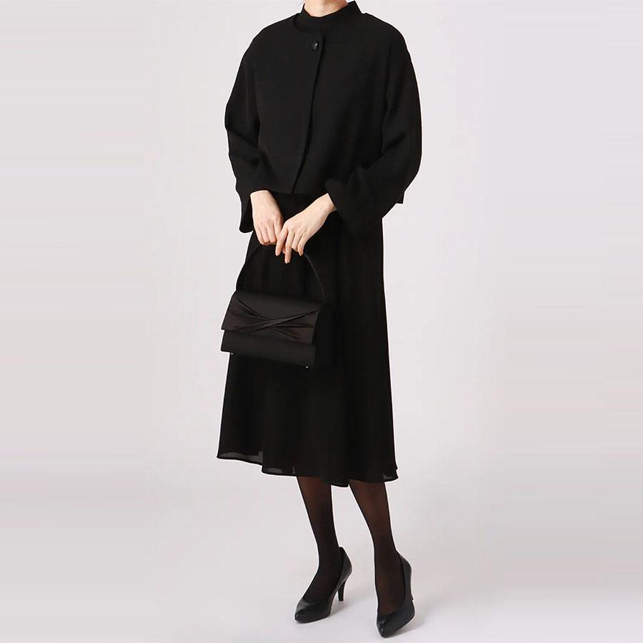 AOYAMA 【洋服の青山】礼服 喪服 ママスーツ リボン ワンピース