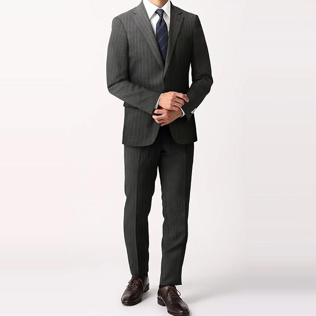 AOYAMA 【洋服の青山】メンズスーツ ビジネス スリム 秋冬 グレー