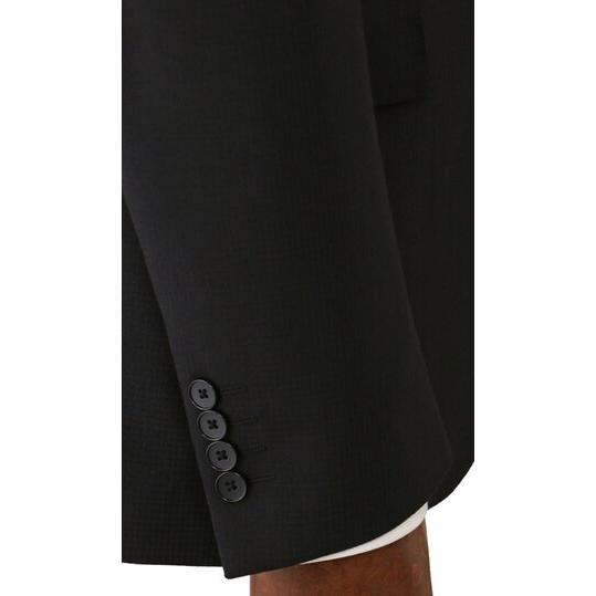 【洋服の青山】ツーパンツ 2パンツ スーツ メンズ スリム 春夏 ブラック 黒 2ボタン シングル 洗える ストレッチ 動きやすい 動ける 細身 細め ビジネス 通勤の画像
