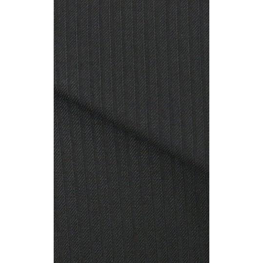 【洋服の青山】秋冬 ブラック系 スタンダードスーツ【ツーパンツ】【Plastics Smart】  【ジャケット】 2ボタン 総裏 切り台場 脇当て サイドベンツの画像