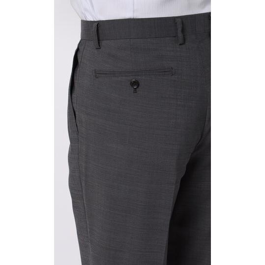 【洋服の青山】盛夏 グレー系 スタンダードスーツ【清涼】【ツーパンツ】【Plastics Smart】 【ジャケット】 2ボタン 背抜き サイドベンツ 【スラックス】の画像