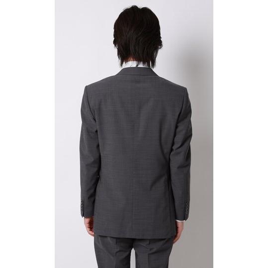 【洋服の青山】盛夏 グレー系 スタンダードスーツ【清涼】【ツーパンツ】【Plastics Smart】 【ジャケット】 2ボタン 背抜き サイドベンツ 【スラックス】の画像