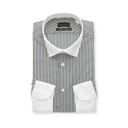 AOYAMA 【洋服の青山】綿100% クレリックシャツ メンズ 長袖 形態安定