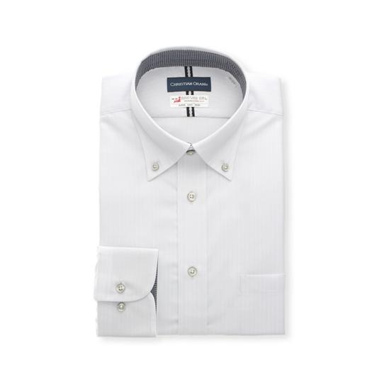 【お値下げ】E4CHRISTIAN ORANI スーツ 新品ワイシャツ　ネクタイ AOYAMA 【洋服の青山】オールシーズン グレー系 ボタンダウン