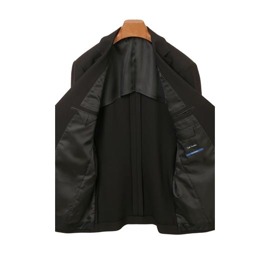 【洋服の青山】A体 標準型 春秋冬 ブラック シングルスタンダードフォーマル メンズ 礼服 喪服 紳士服  結婚式 ブラックフォーマル スーツ 大きいサイズ 洗えるの画像