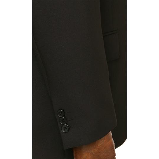 【洋服の青山】A体 標準型 春秋冬 ブラック シングルスタンダードフォーマル メンズ 礼服 喪服 紳士服  結婚式 ブラックフォーマル スーツ 大きいサイズ 洗えるの画像