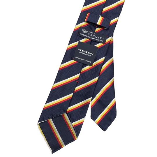 ネイビー系 プレミアムレギュラータイ【三巻仕様】【VANNERS MADE IN ENGLAND】 HILTON VL20S2249洋服の