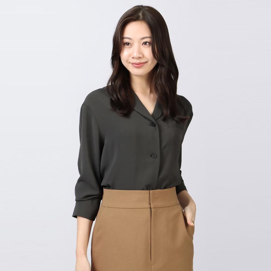 AOYAMA 【洋服の青山】ジャケット風 シャツ ブラウス レディース