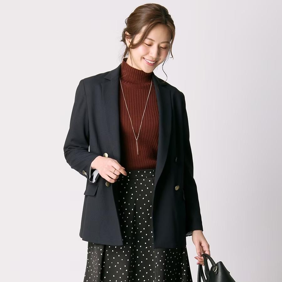 AOYAMA 【洋服の青山】4ボタンダブルジャケット レディース AOYAMA 【洋服の青山】4ボタンダブルジャケット レディース