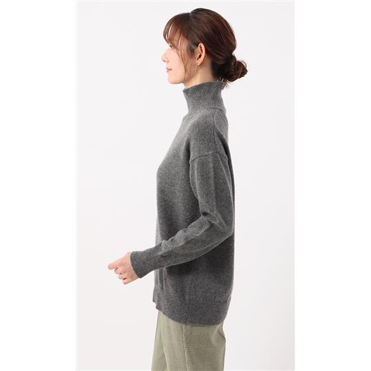 AOYAMA 【洋服の青山】秋冬用 グレー系 ミドルゲージハイネックニット