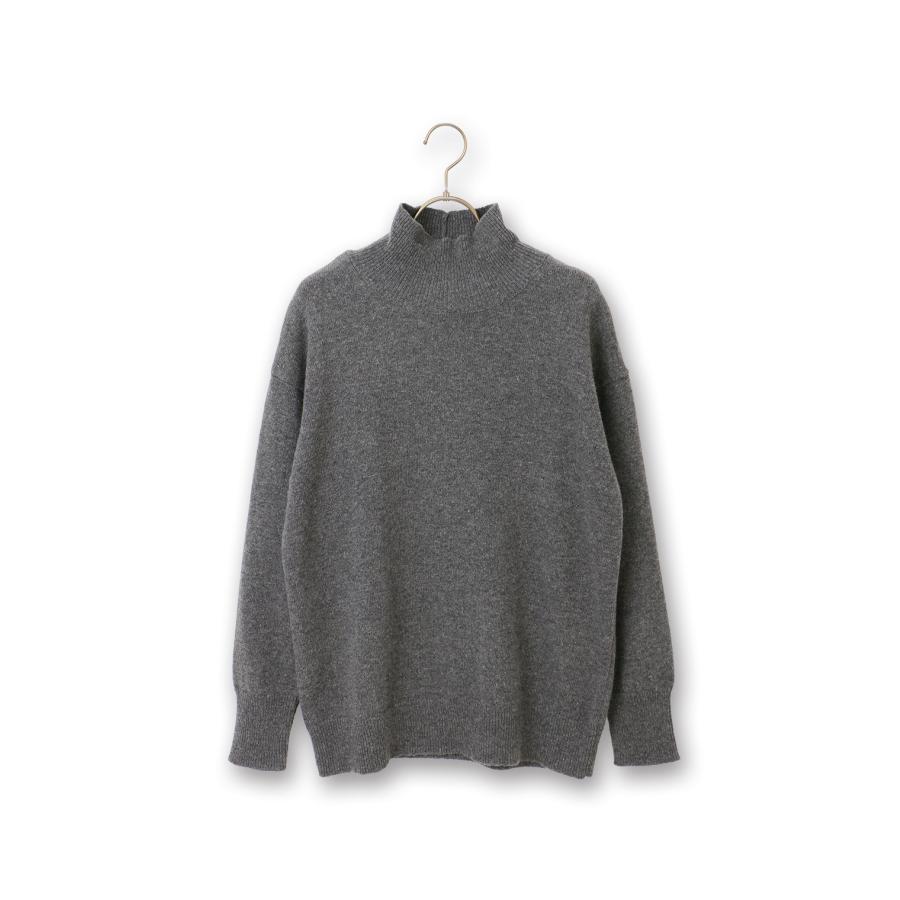 AOYAMA 【洋服の青山】秋冬用 グレー系 ミドルゲージハイネックニット
