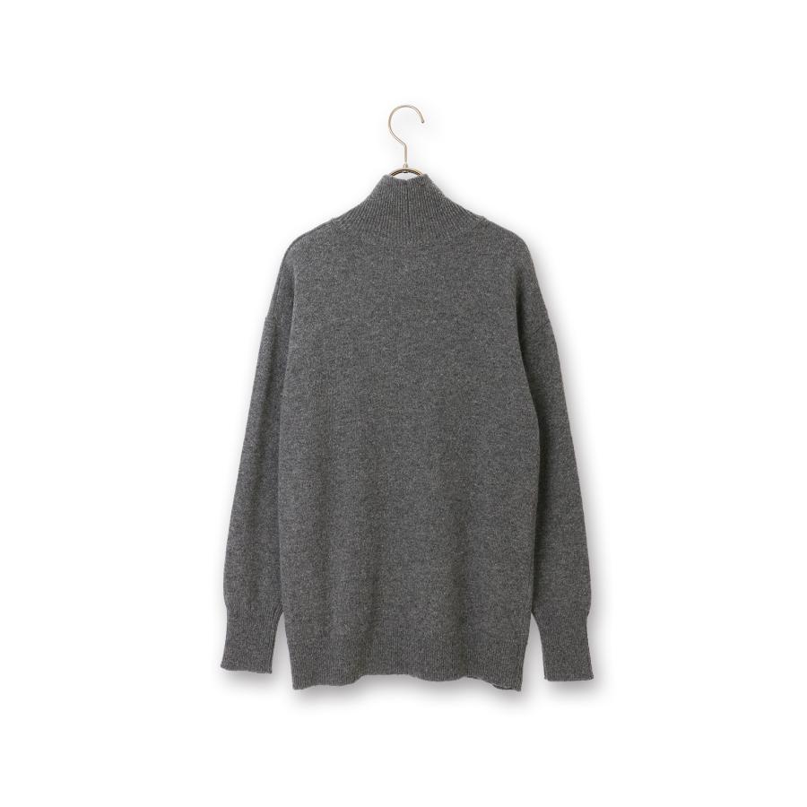 AOYAMA 【洋服の青山】秋冬用 グレー系 ミドルゲージハイネックニット