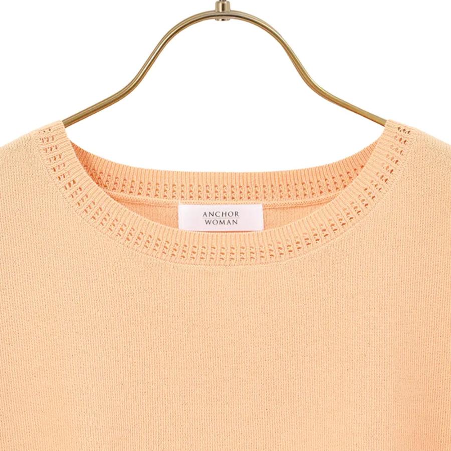 AOYAMA 【洋服の青山】 ドルマンニット 春夏 夏 レディース オレンジ系