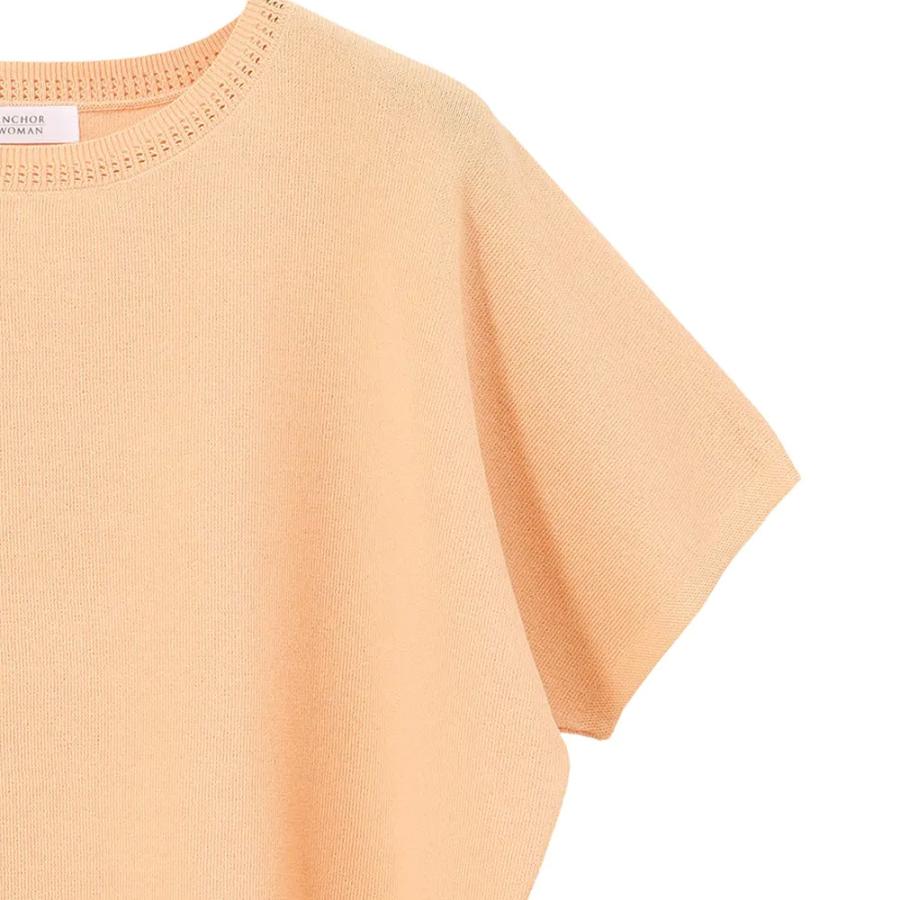AOYAMA 【洋服の青山】 ドルマンニット 春夏 夏 レディース オレンジ系