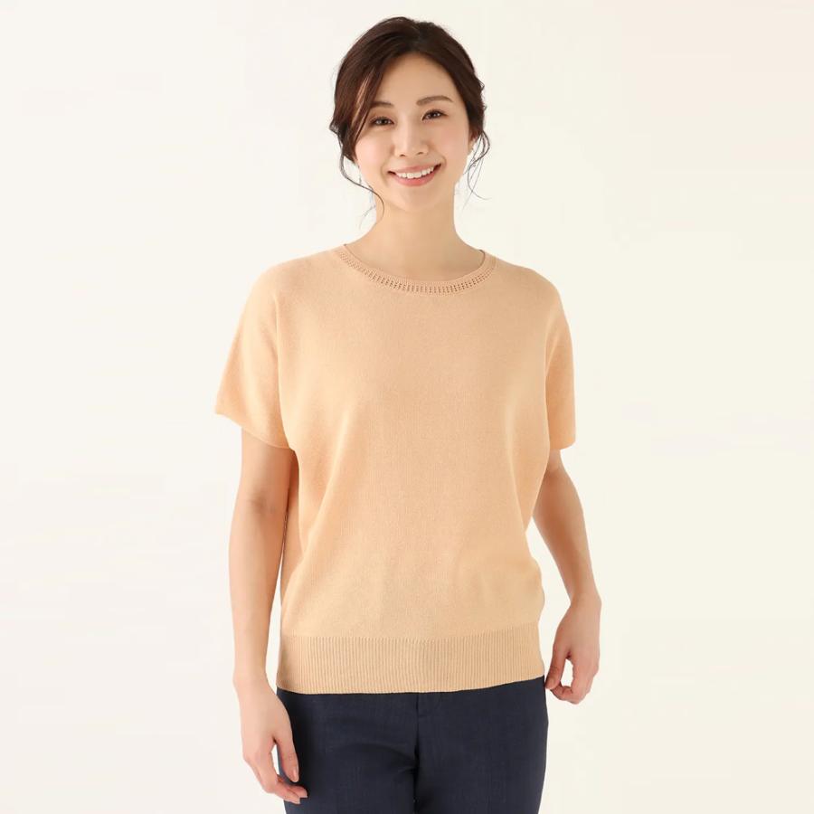 AOYAMA 【洋服の青山】 ドルマンニット 春夏 夏 レディース オレンジ系