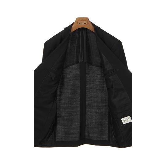 【洋服の青山】《A体》フォーマルスーツ メンズ 軽量 通気性 ブラック 盛夏 清涼 スタンダード シングル ワンタック 2つボタン アジャスター WERKEの画像