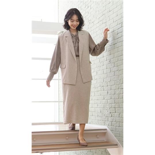 AOYAMA 【洋服の青山】レディース 春夏 ベージュ ロング タイト
