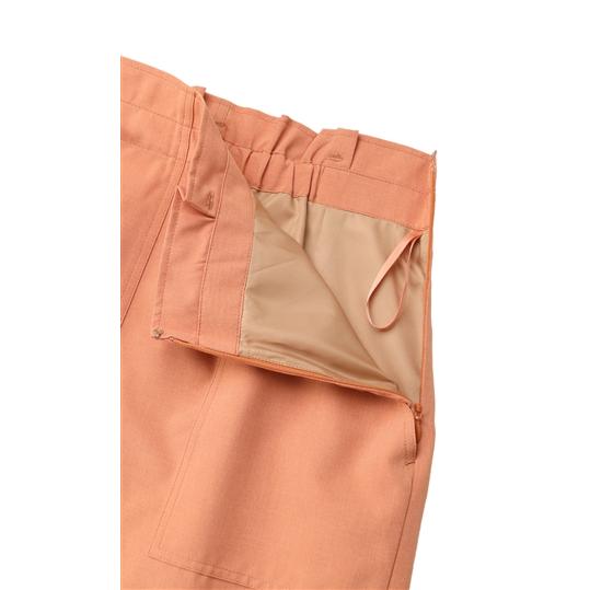 AOYAMA 【洋服の青山】レディース 春夏用 オレンジ系 ベルト付きタイト