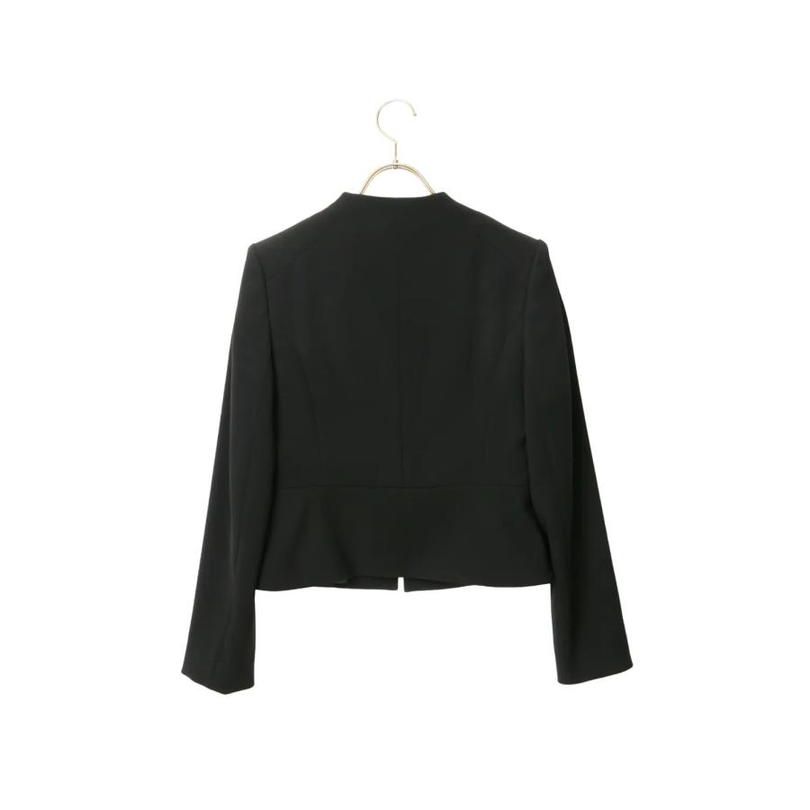AOYAMA 【洋服の青山】オールシーズン用 ブラック系 ノーカラー