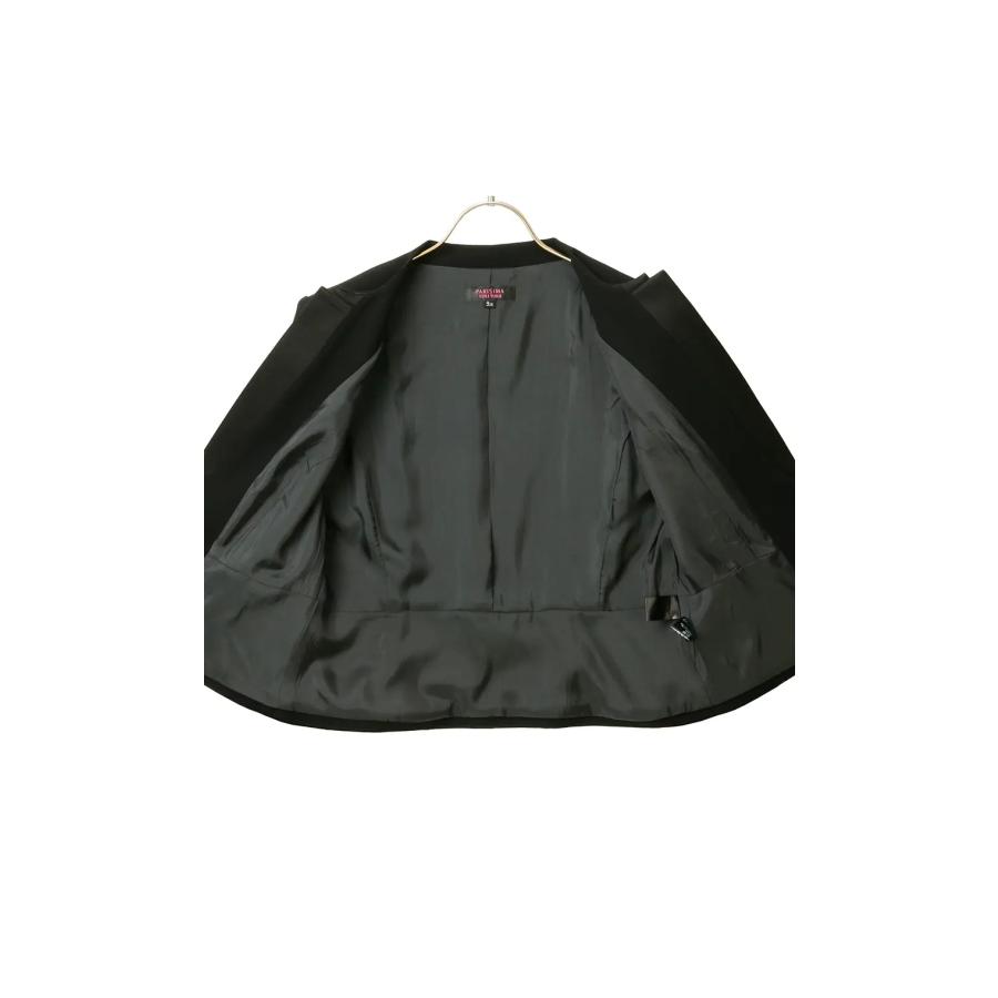 AOYAMA 【洋服の青山】オールシーズン用 ブラック系 ノーカラー