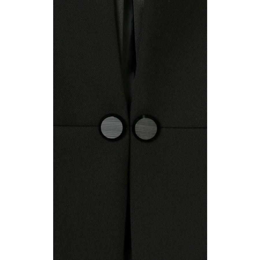 AOYAMA 【洋服の青山】オールシーズン用 ブラック系 ノーカラー