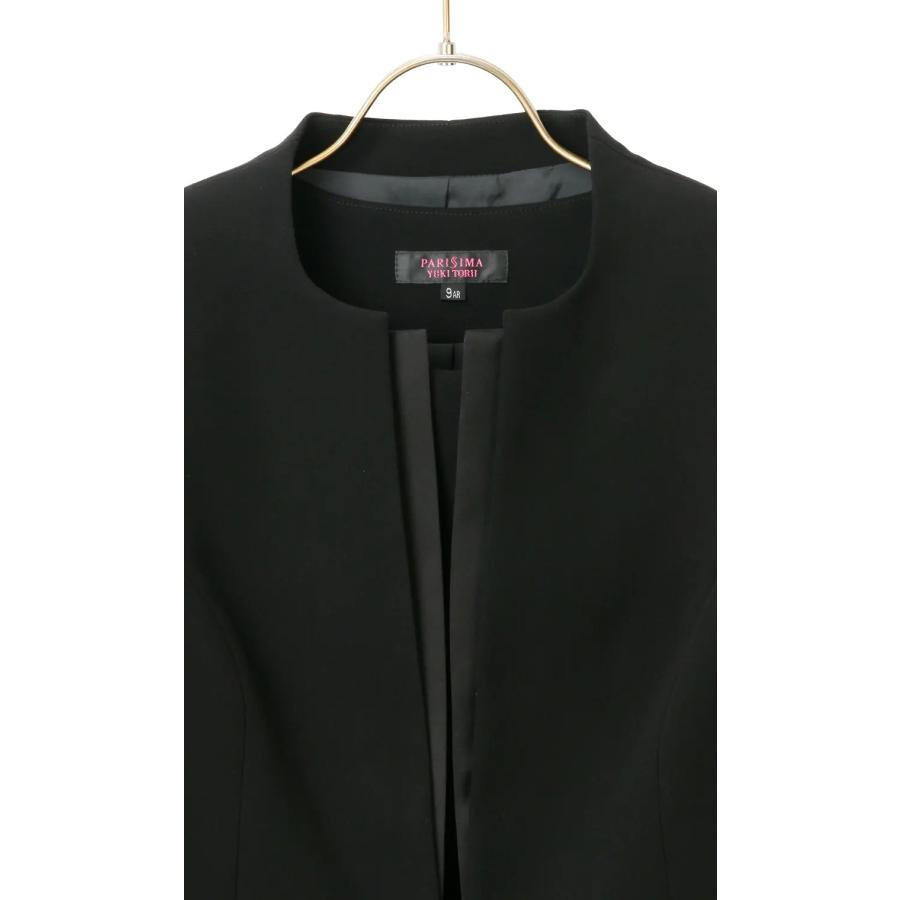 AOYAMA 【洋服の青山】オールシーズン用 ブラック系 ノーカラー
