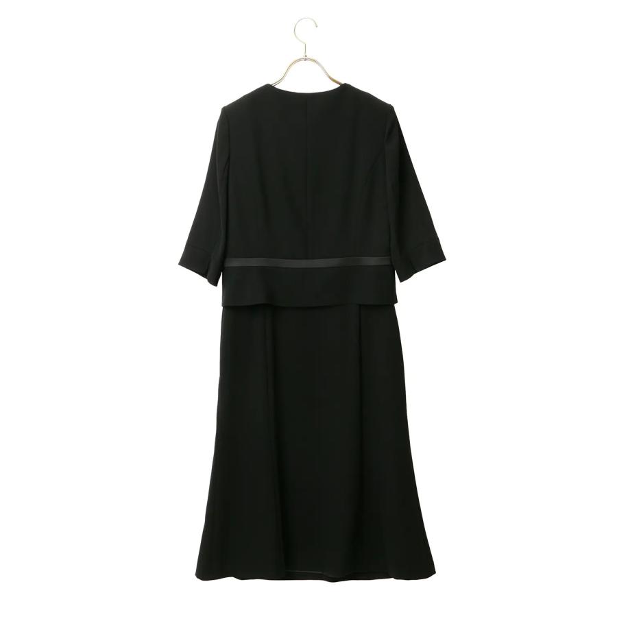 AOYAMA 【洋服の青山】オールシーズン用 ブラック系 ノーカラー