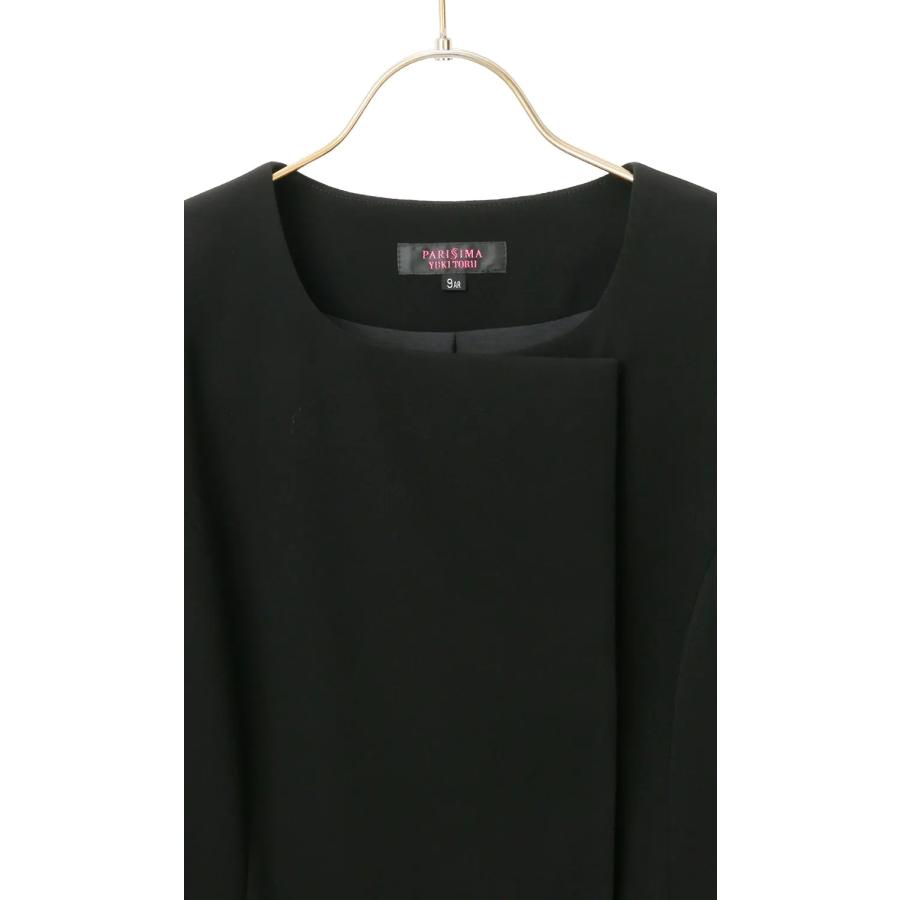 AOYAMA 【洋服の青山】オールシーズン用 ブラック系 ノーカラー