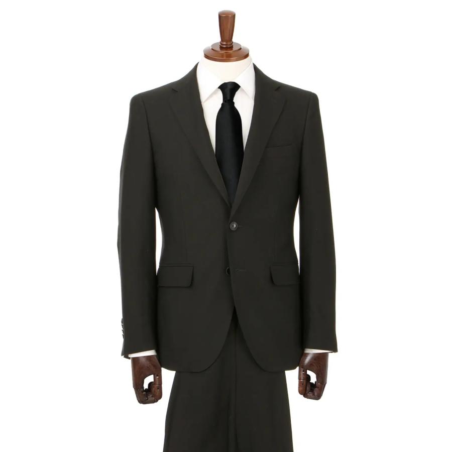 新品✨【PERSON'S FOR MEN】スーツ フォーマル ブラック A7 AOYAMA 【洋服の青山】 スリーシーズン用 BE体 ゆったり型 ブラック系