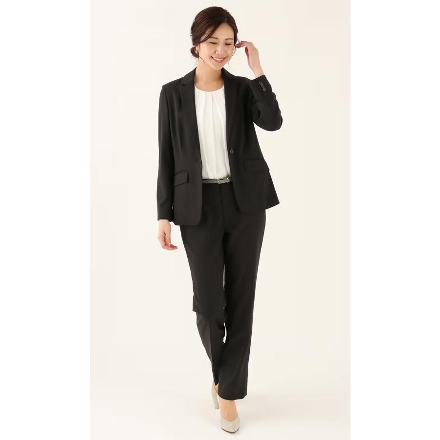AOYAMA 【洋服の青山】レディース 夏用 ブラック ストレートパンツ
