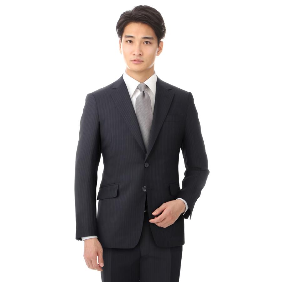 AOYAMA 【洋服の青山】春夏 ネイビー系 スタイリッシュスーツ