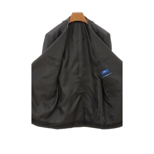 【洋服の青山】【ツーパンツ】スーツ メンズ 秋冬 グレー スタイリッシュ ビジネス オフィス 通勤 背広 紳士服 男性 ウォッシャブル 洗える ストレッチの画像