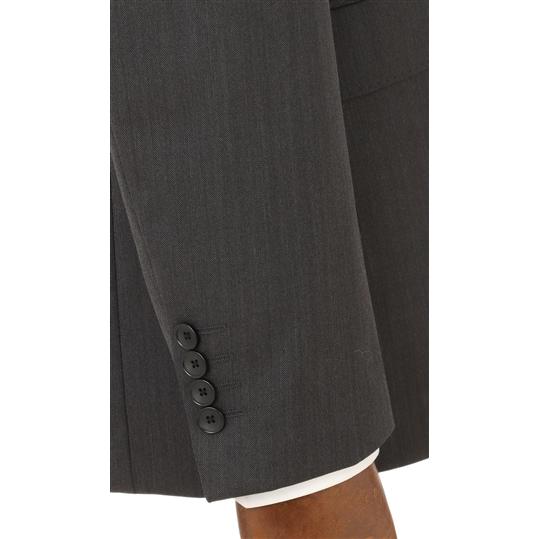 【洋服の青山】【ツーパンツ】スーツ メンズ 秋冬 グレー スタイリッシュ ビジネス オフィス 通勤 背広 紳士服 男性 ウォッシャブル 洗える ストレッチの画像