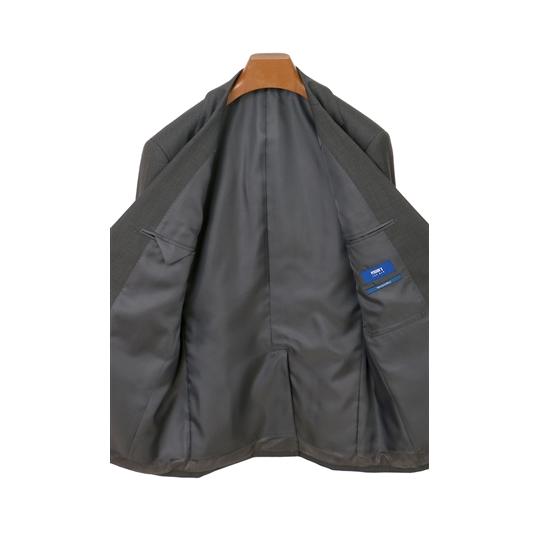 【洋服の青山】秋冬用 グレー系 スタイリッシュスーツ【ツーパンツ】【Plastics Smart】 PERSON'S FOR MENの画像