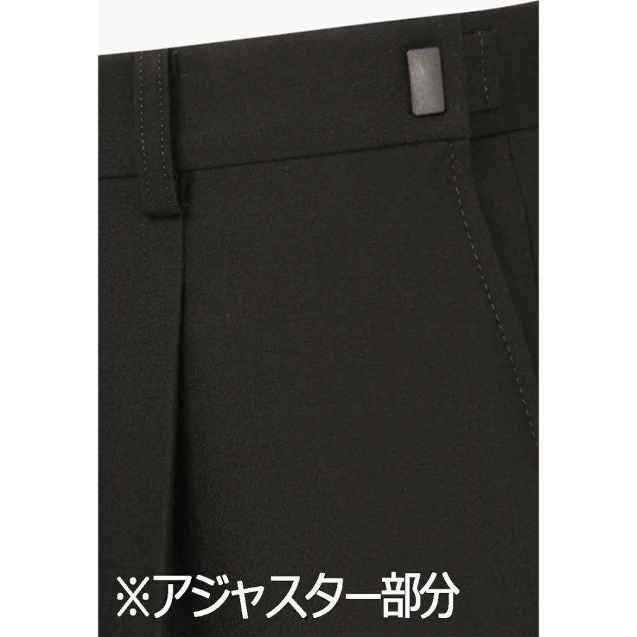 【洋服の青山】礼服 喪服 メンズ ブラック 黒無地 シングル スタンダード 2ボタン 背抜き ワンタック アジャスター ゆったり 軽い セレモニー 結婚式 葬式の画像