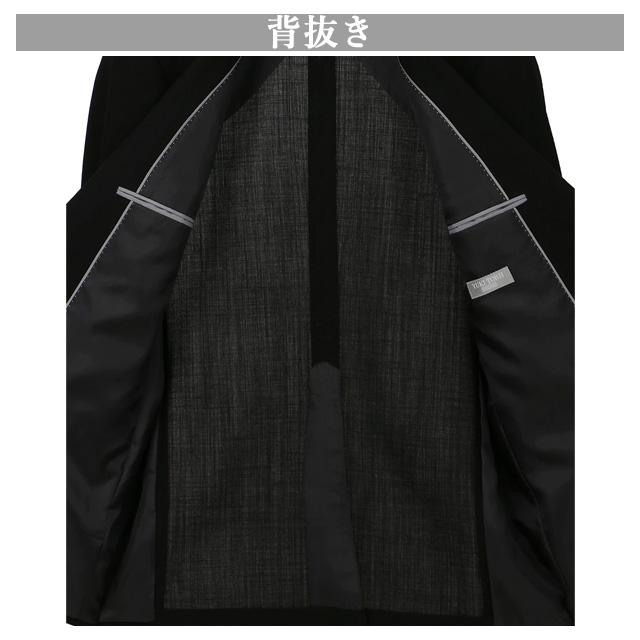 【洋服の青山】 盛夏用 ブラック系 スタンダードフォーマル【清涼(R)】【シングル】 YUKI TORII HOMME 喪服 ブラックスーツ 礼服 054｜y-aoyama｜04