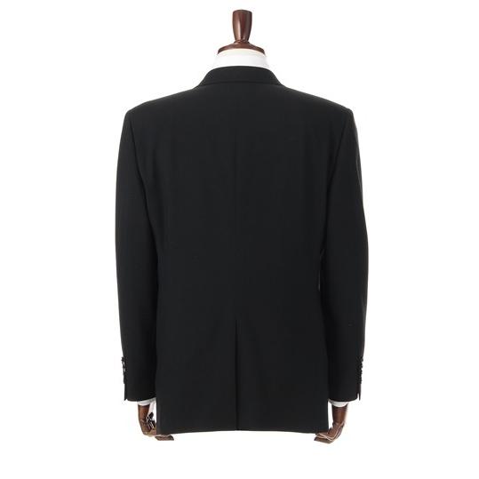 【洋服の青山】スリーシーズン用 ブラック系 【シングル】スタンダードフォーマル メンズ 喪服 ブラックフォーマル 礼服 標準体 ワンタックの画像