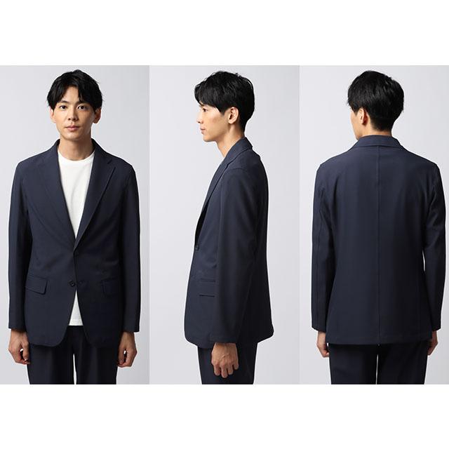 AOYAMA 【洋服の青山】動けるスーツ ジャケット メンズ 秋冬 ネイビー